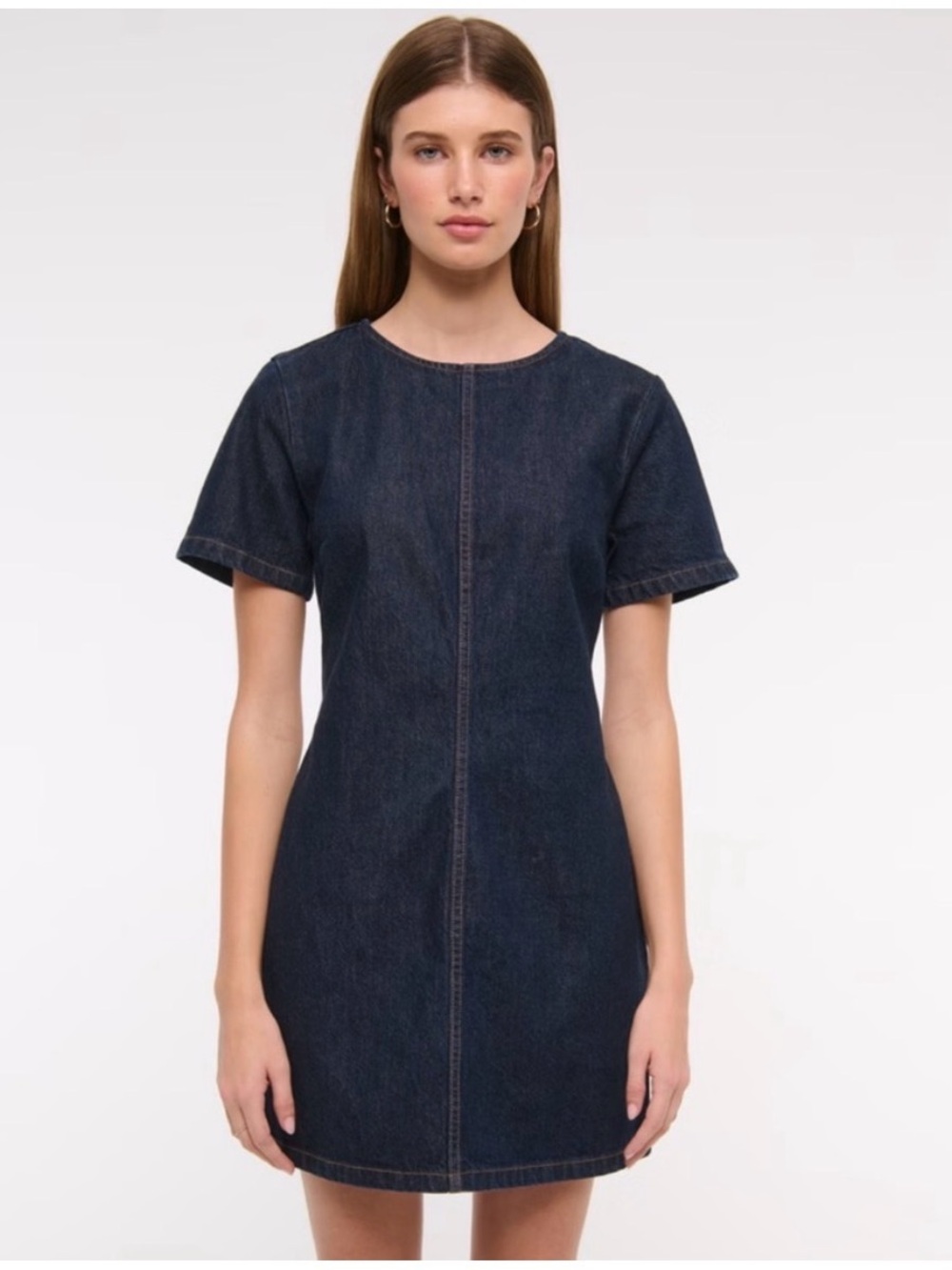 NWOT Abercrombie Women's
Denim Shift Mini Dress